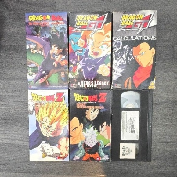 Funimation Other - Vintage Dragon Ball Z & GT VHS Lot: 6 Tapes, Babidi, Androids, Movies